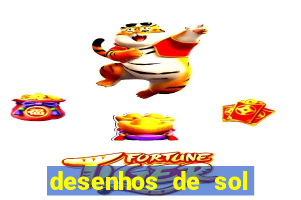 desenhos de sol para colorir