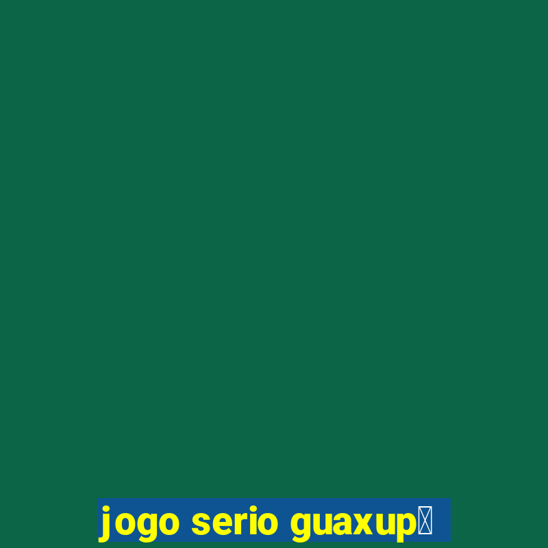 jogo serio guaxup茅