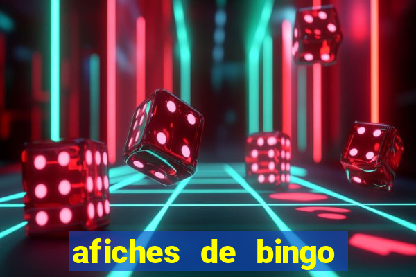 afiches de bingo para editar