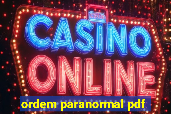 ordem paranormal pdf