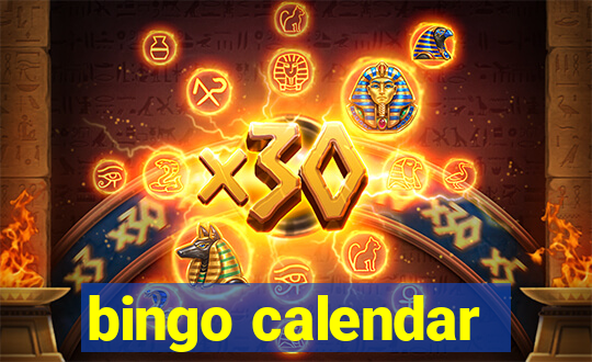 bingo calendar