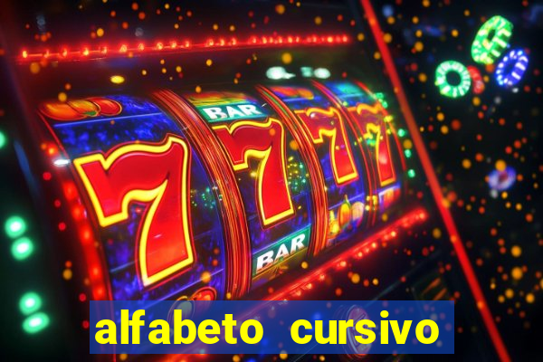 alfabeto cursivo para treinar caligrafia