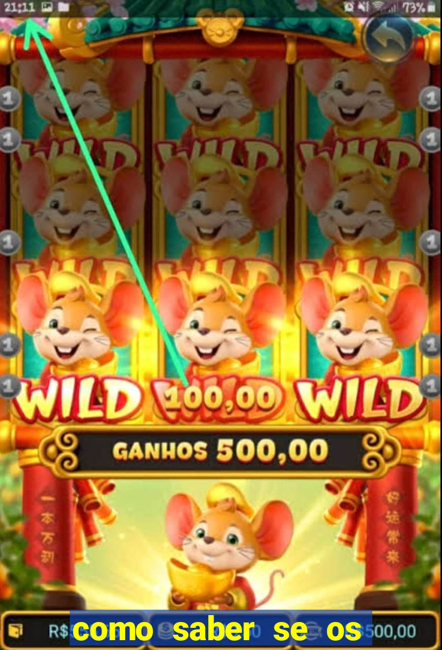 como saber se os slots estao pagando