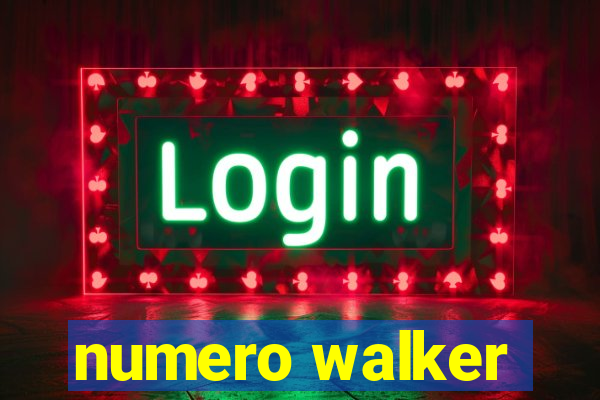 numero walker