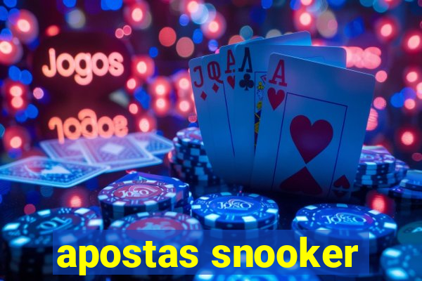 apostas snooker