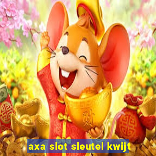 axa slot sleutel kwijt