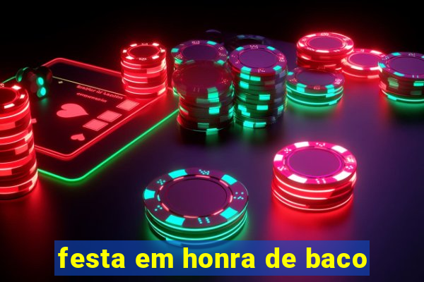 festa em honra de baco