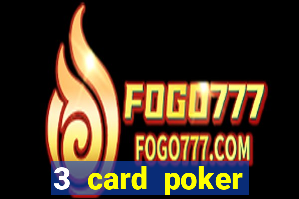 3 card poker casino odds