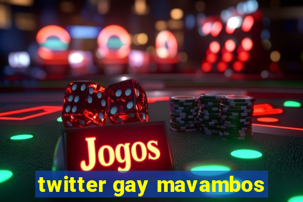 twitter gay mavambos