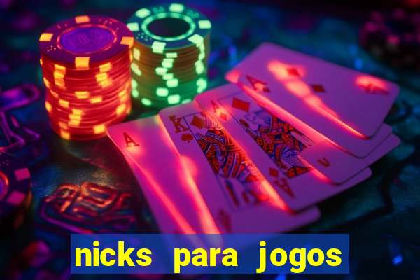 nicks para jogos de tiro