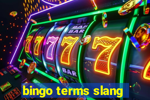 bingo terms slang