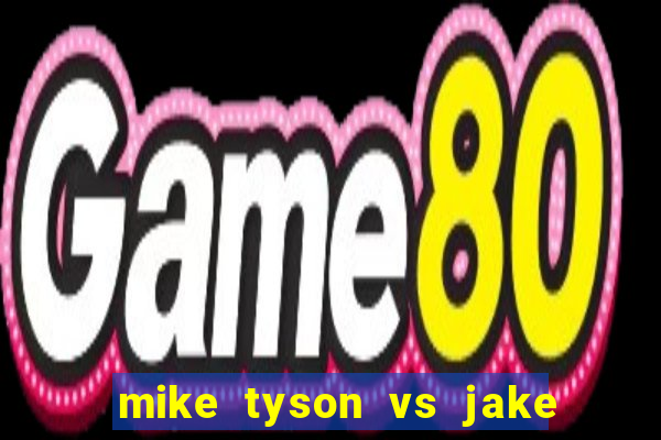 mike tyson vs jake paul assistir online