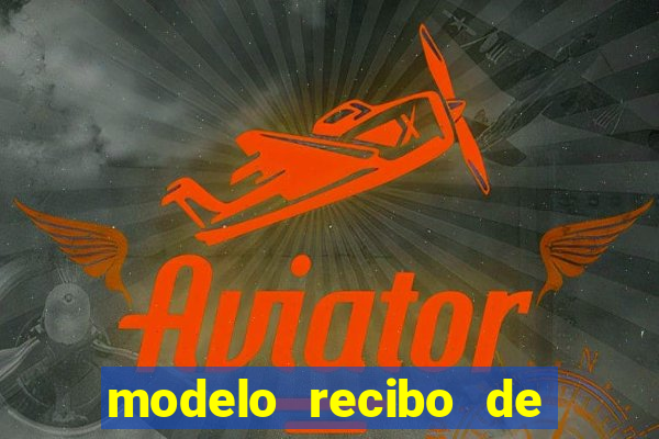 modelo recibo de pagamento autonomo