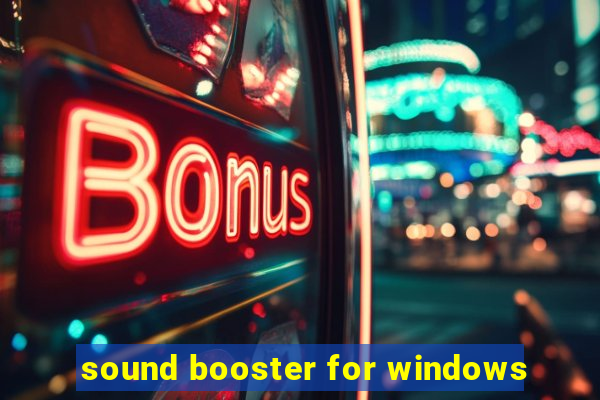 sound booster for windows