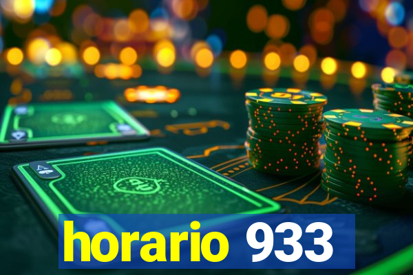 horario 933