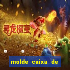 molde caixa de baralho png