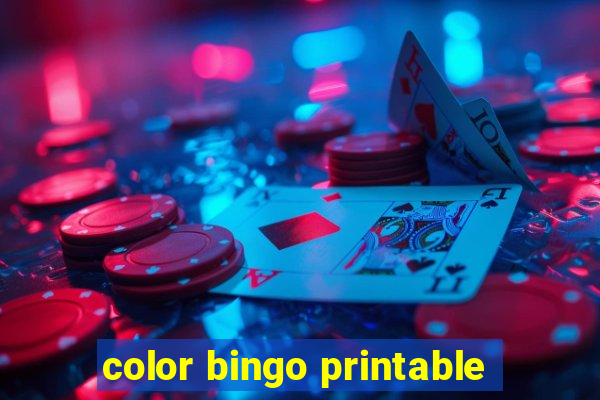 color bingo printable