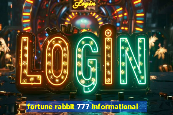 fortune rabbit 777 Informational