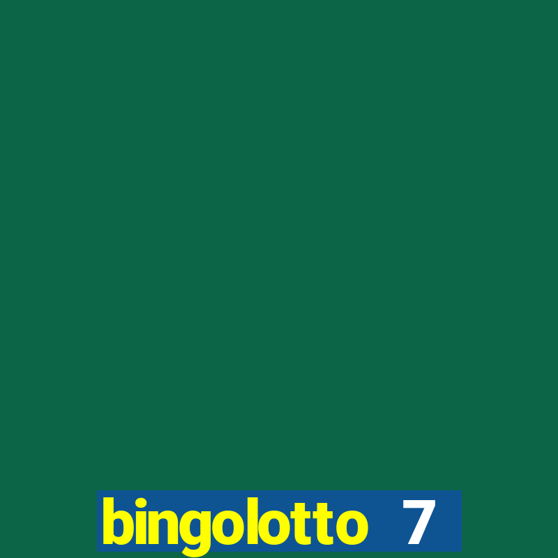 bingolotto 7 januari 2024