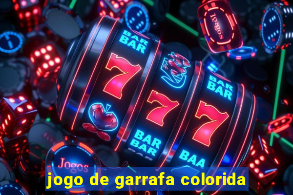 jogo de garrafa colorida