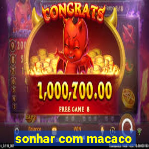 sonhar com macaco