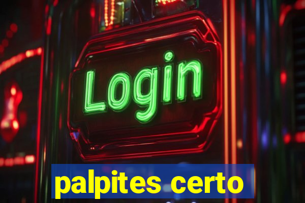 palpites certo