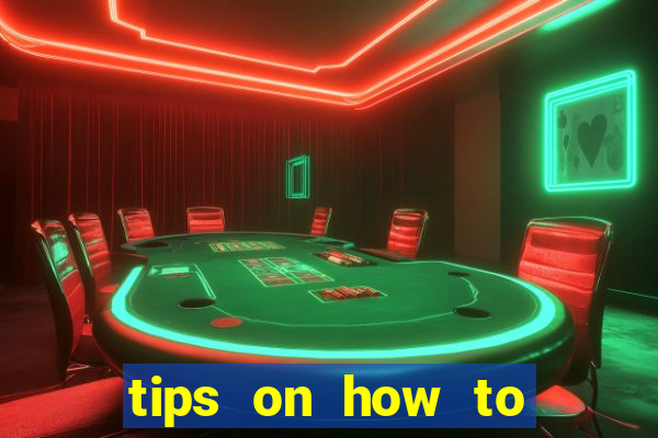 tips on how to win playing slot machines