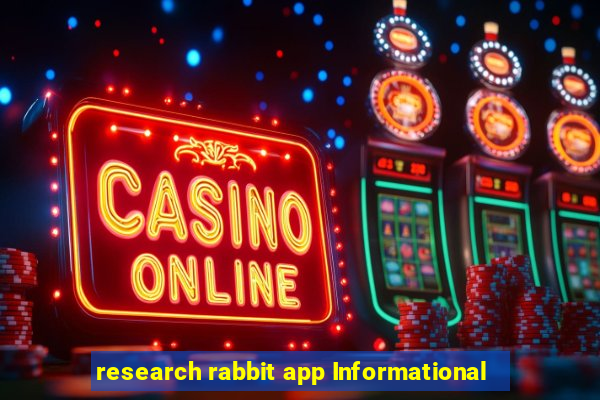 research rabbit app Informational