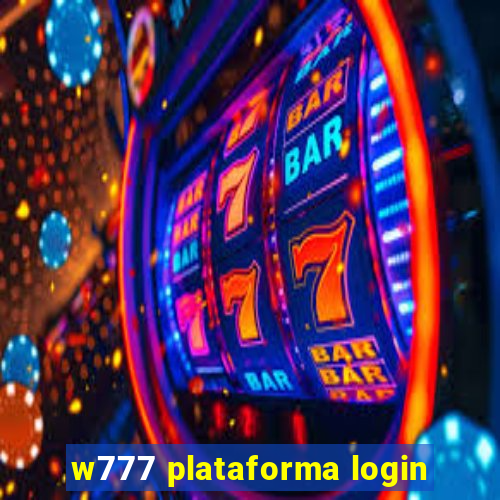 w777 plataforma login