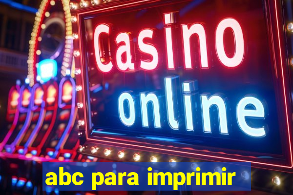 abc para imprimir