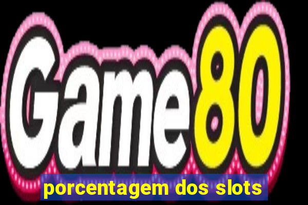 porcentagem dos slots