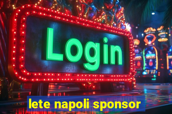 lete napoli sponsor