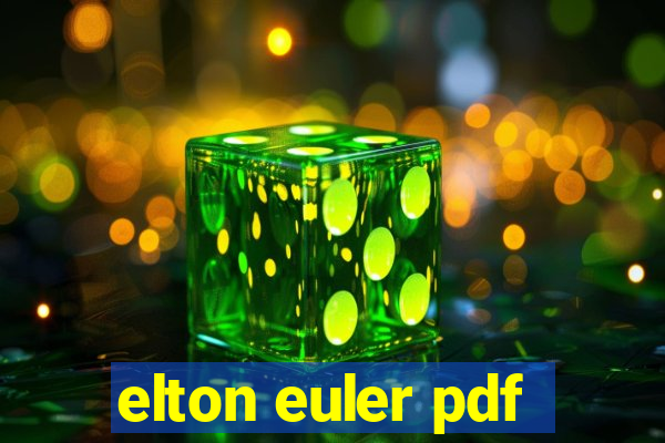 elton euler pdf