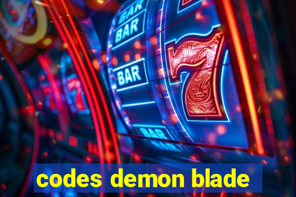 codes demon blade