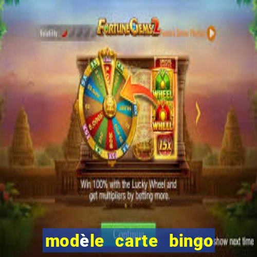 modèle carte bingo quarantaine gratuit