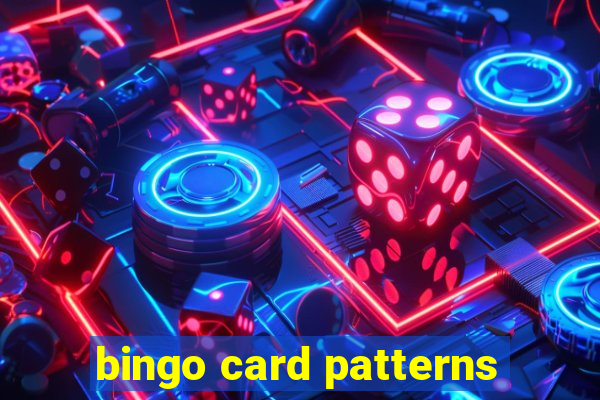 bingo card patterns