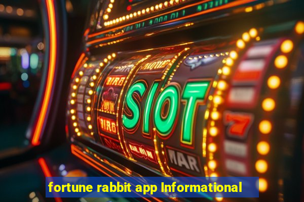 fortune rabbit app Informational