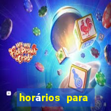 horários para jogar fortune rabbit