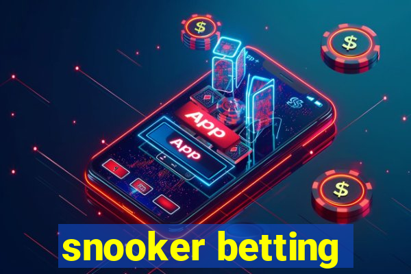 snooker betting