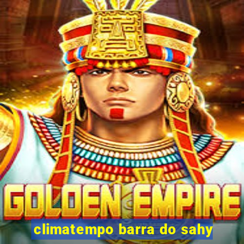 climatempo barra do sahy