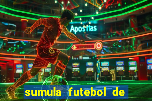 sumula futebol de campo word