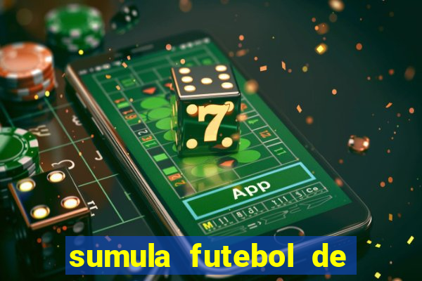 sumula futebol de campo word