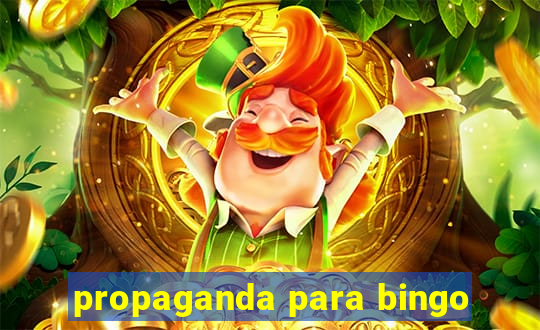 propaganda para bingo