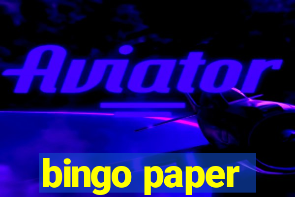 bingo paper