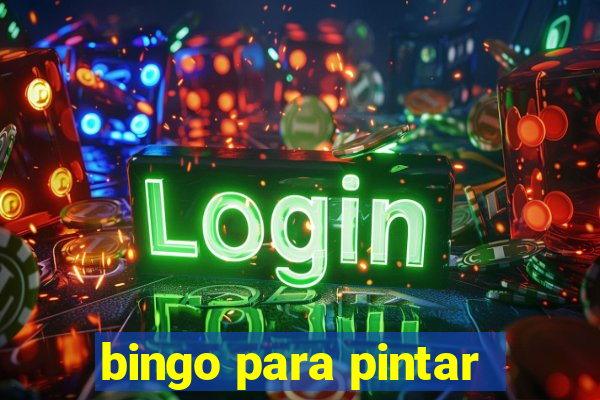 bingo para pintar