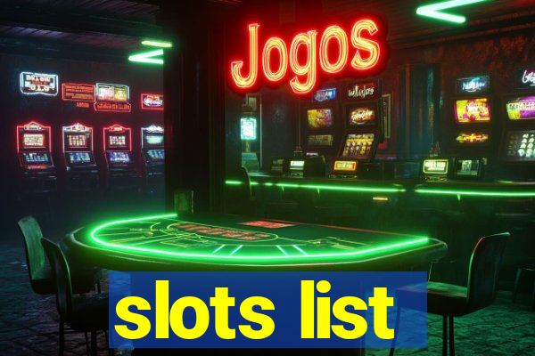 slots list