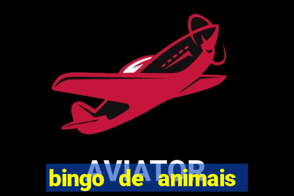 bingo de animais para educa??o infantil