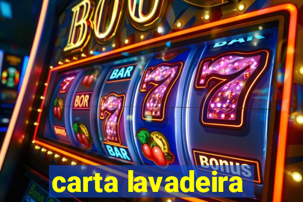 carta lavadeira