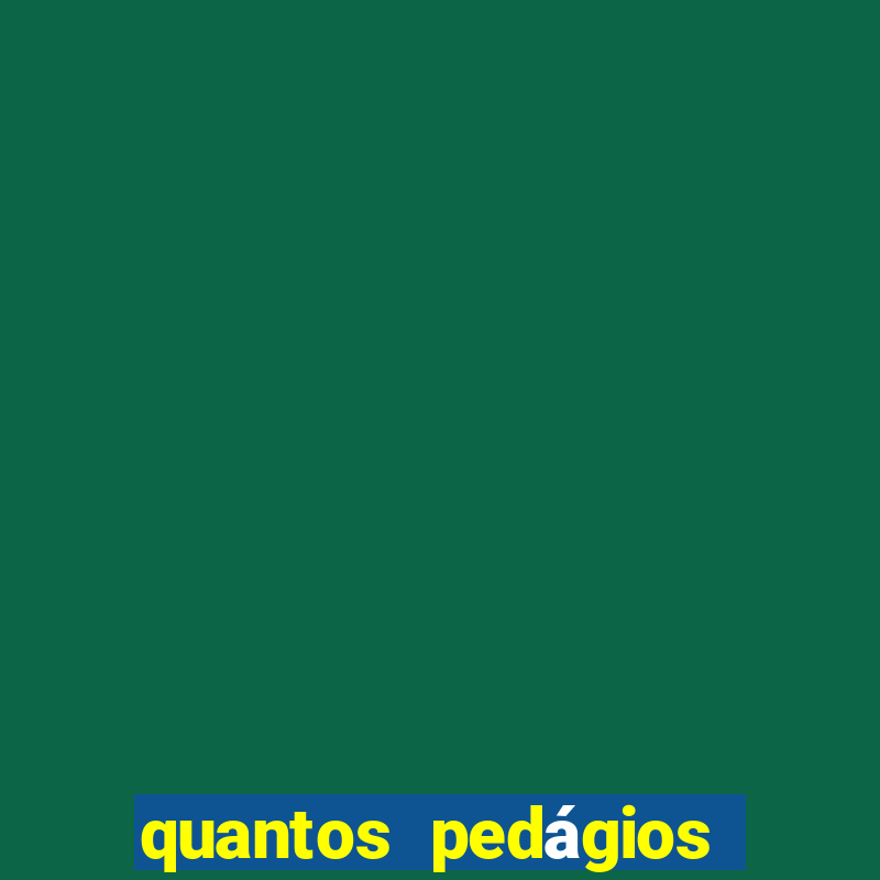 quantos pedágios tem de campinas a santos