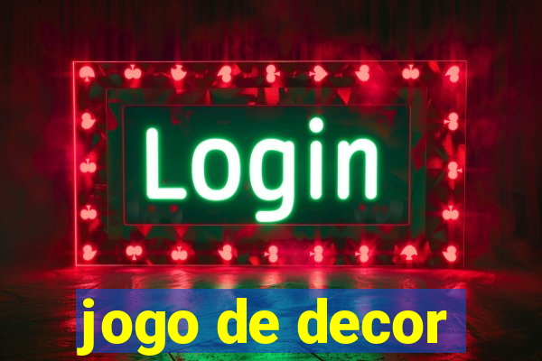 jogo de decor